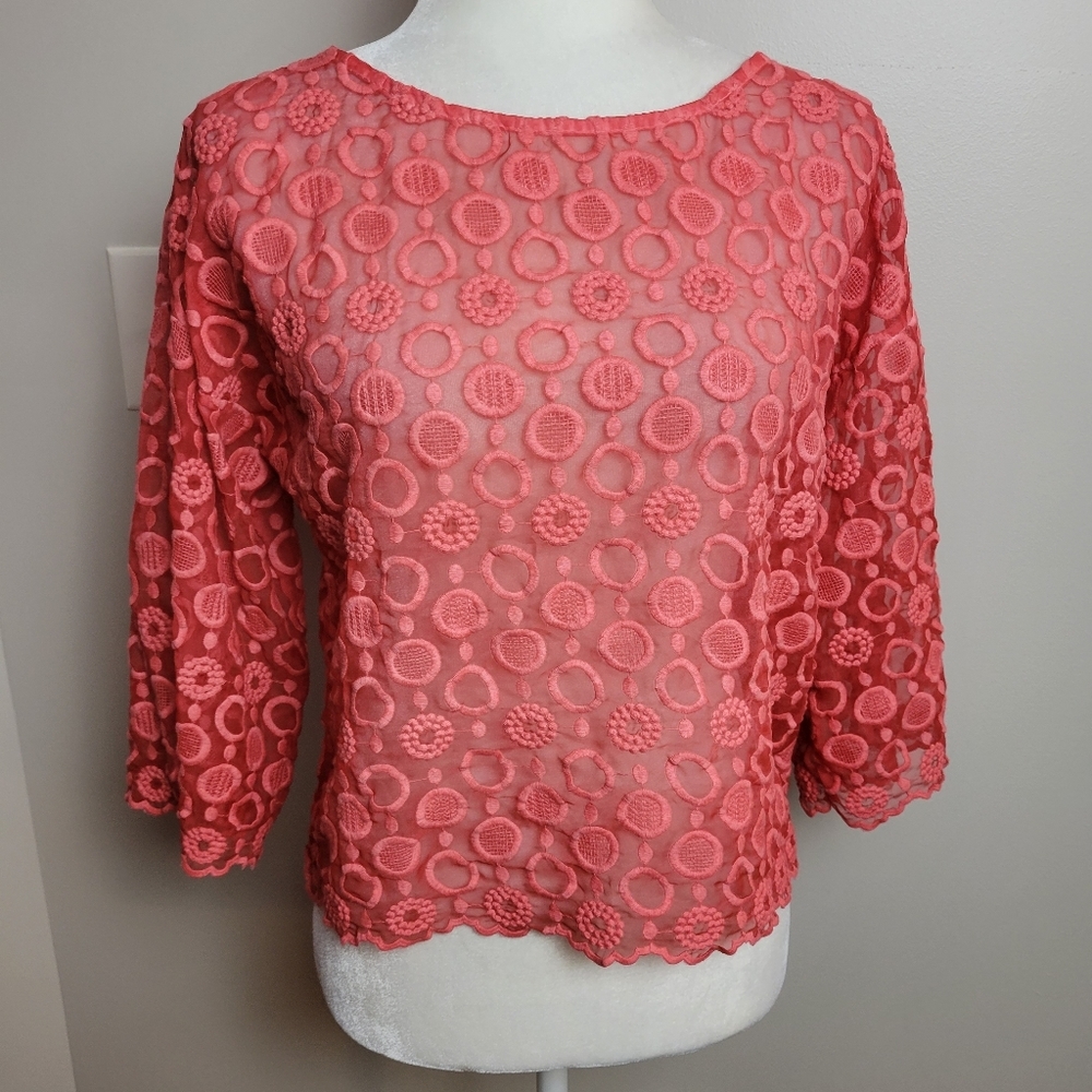 Cosmo Sheer Blouse Made in Italy Small